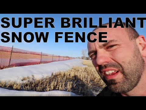 Use A Snow Fence To Drought Proof Your Farm or Acreage!