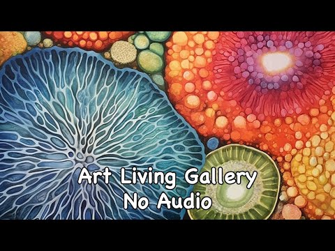 Silent TV Wall Art Slideshow | Spectrum of Scale: Journey from Leaf Vein to Galaxy (No Sound)