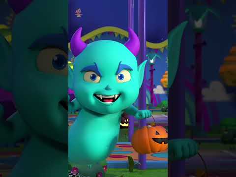 Five Little Monsters #shorts #trending #cartoon #explore #halloweenbeats #spooky