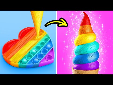 CRAZIEST POP IT CHALLENGE🌈Simple Craft Ideas with Mr. Maker🦄 Rainbow Gadgets  by Imagine PlayWorld