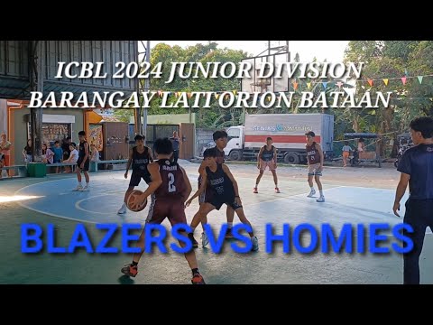 BLAZERS VS HOMIES JUNIOR DIVISION ICBL 2024 | BARANGAY LATI ORION BATAAN |  BORBONSTREET