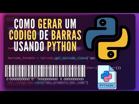 Tutorial Python | Como gerar um Código de Barras usando Python