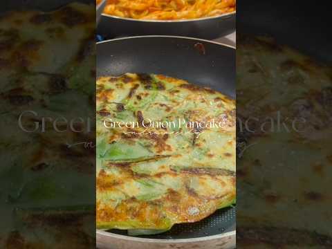 How to make Pajeon: Korean Green Onion Pancake #shorts #recipe #koreanfood