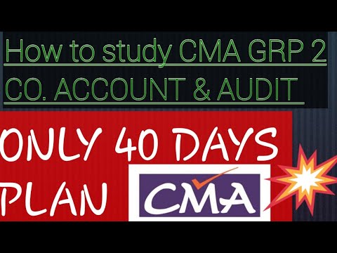 How To Study Company Accounts & Audit CMA INTER GROUP 2