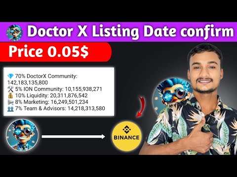 Doctor X Tokenomics | Doctor X Listing Date confirm | Doctor X Listing On bybit/ Binance 🤑