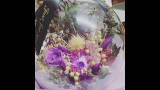 Huamama Preserved Flower inside Bobo Ball | purple theme | 永生花 波波球 @CarousellSG ｜新加坡@花妈妈