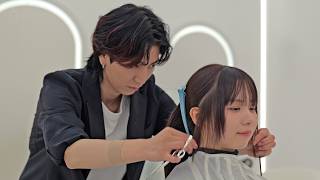 (ASMR) Beautiful Japanese Lady Gets Professional Haircut from Top Stylist in Tokyo, Japan