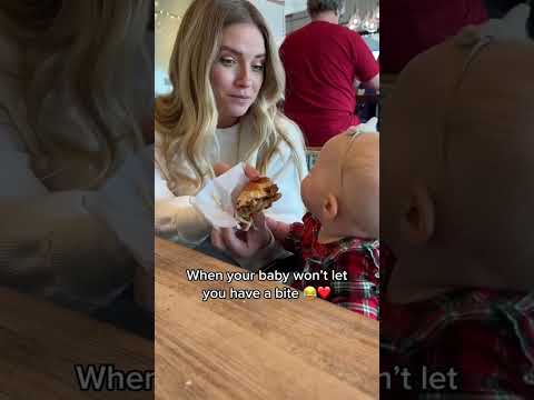 Baby's FIRST Burger Taste Reaction!