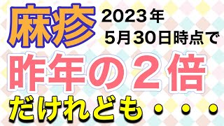 麻疹感染者数が去年の2倍だが・・・どうなる？