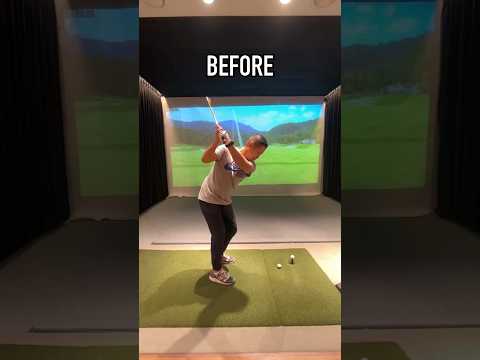 Great Before & After Golf Swing‼️ #golfswing #golfer #golfers #golflesson #golflessons #golfing