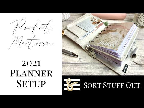 Pocket Moterm 2021 Setup - Planner Ideas - Minimal Functional Ring Planner