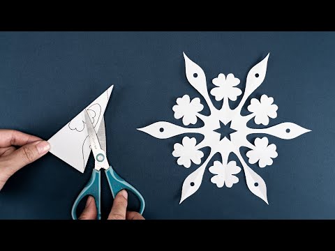 Lucky Leaf Snowflake - Paper Snowflake #73 - Christmas Decor