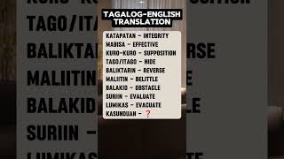 EngLish TagaLog TransLation #3 #translation #english #englishlearning #tagalogreading #kaalaman