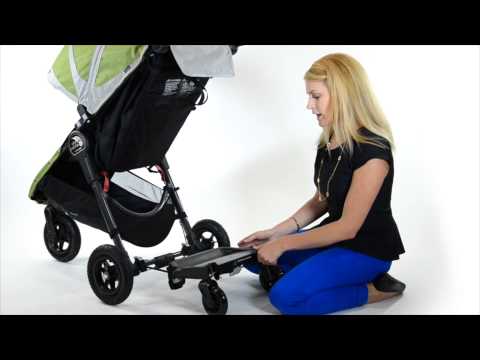 How to attach a Baby Jogger glider board to a stroller