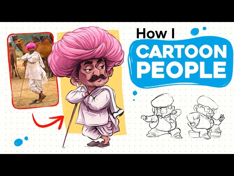 How to Draw Cartoon People? (from Reference) | Part 2