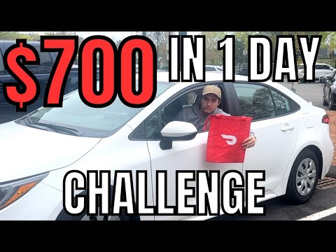 $700 IN ONE DAY DoorDash/Uber Eats Challenge (4th Attempt)