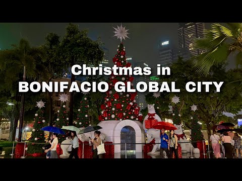 BGC Night Walk | Christmas Eve in Metro Manila (December 24, 2024) Philippines