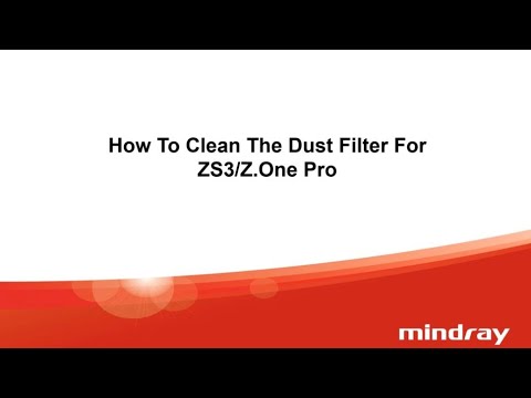 How to Clean The Dust Filter for ZS3 and Z.One Pro Ultrasound Machines