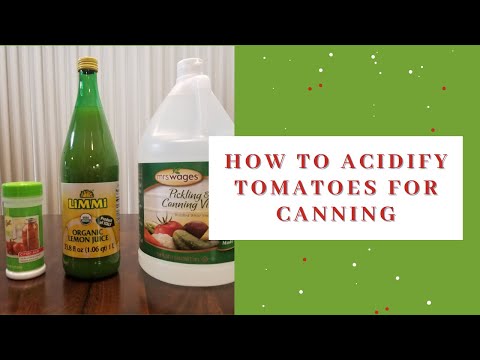 What to use to acidify tomatoes for canning