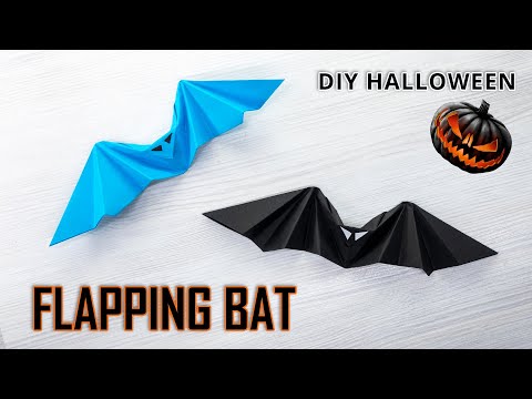 🎃 Craft Your Own Flapping Origami BAT for Halloween!