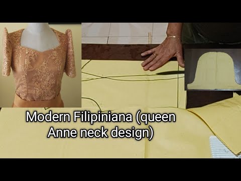 Modern Filipiniana Blouse design