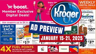 *Boost Member Exclusives* Kroger Ad Preview for 1/15-1/21 | MEGA SALE & MORE