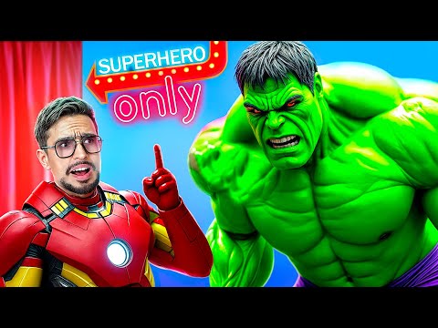 FAKE Superheroes vs FANTASTIC Superheroes! Sneaking Into the Movies!