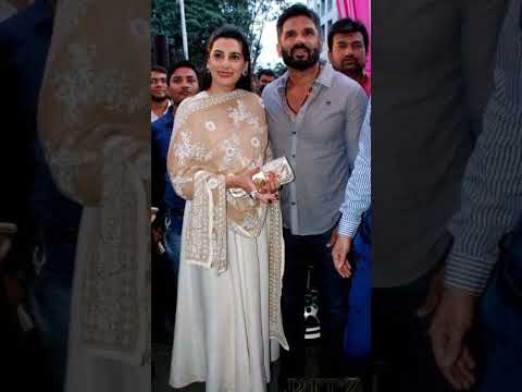 Sunil Shetty with his wife and full family beautiful pictures #shorts #song