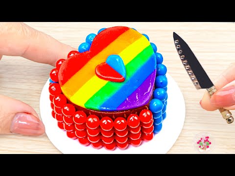 Rainbow Cake Recipes💘Miniature Cake Decorating ideas with Chocolate | Mini Sweet Cake