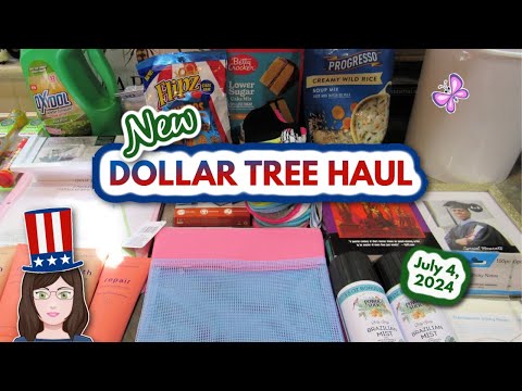 NEW Dollar Tree Haul! July 4, 2024