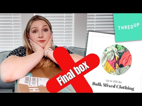 Thredup Unboxing My LAST HOPE! Final box of 200 LB Mixed Clothing #thredup