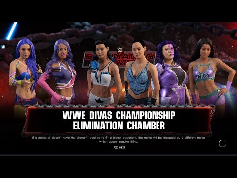 #Justforfun WWE 2K22: Divas championship match Elimination chamber