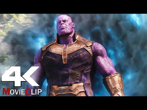 Thanos vs Avengers - Thanos Arrives In Wakanda - Avengers Infinity War Movie CLIP 4K