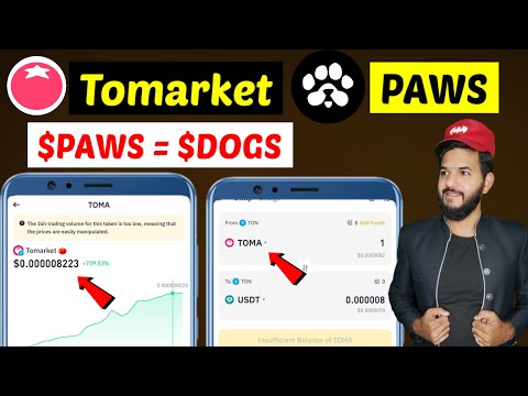 Tomarket 🍅 $TOMA Token Value | PAWS TGE Listings Date | Paws Airdrop | Tomato piggie piggie partner