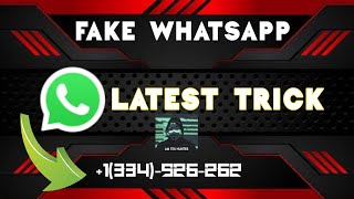 😍WhatsApp Fake number🥰 | How to create WhatsApp fake Number with USA number | Latest Trick💯 |Simple