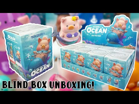 OPENING Lulu The Piggy Dreamy Blue Ocean BLIND BOX SERIES! 52TOYS Blind Box Unboxing ♡