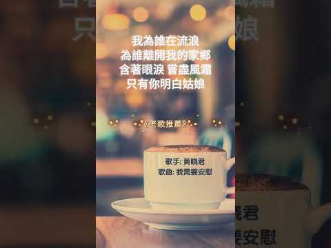 【黄晓君~我需要安慰】70 80年代經典老歌精選 | 經典老歌 | 2024 Old Chinese Songs