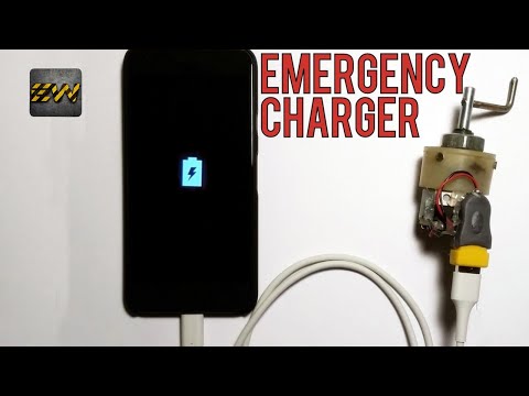 Emergency Mobile Charger using DC motor [ At Home Project ]