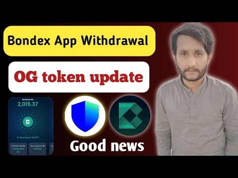 OG token add withdrawal address || Bondex token New update || How to complete profile bondex App