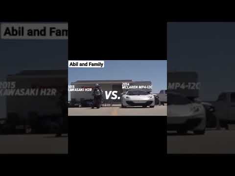 Ninja H2R vs McLaren 12c 2021