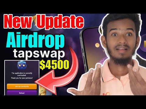 TAP SCREEN TO EARN Airdrop Update | TapSwap Coin Airdrop Withdrawal | TapSwap Launch Update Today