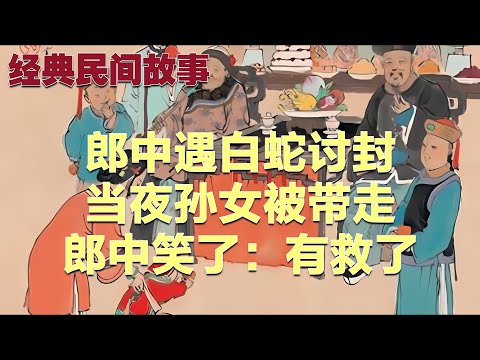 郎中遇白蛇讨封，当夜孙女被带走，郎中笑了：有救了#故事 #民间故事