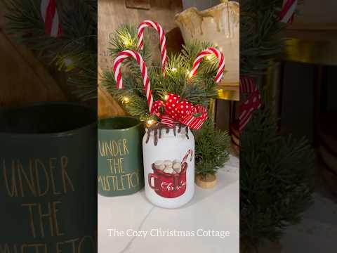 ✨Magic mason jar Christmas idea #dollartreediy #christmas  #diy