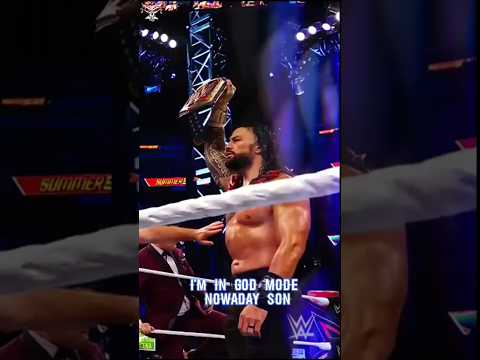 ROAD TO ROMAN REIGNS 1000 DAYS AS THE UNDISPUTED WWE CHAMPION. #romanreigns #godmode