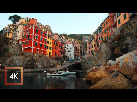 Relaxing Morning in Cinque Terre Riomaggiore, Italy | Sea Sounds for Sleep and Study ASMR