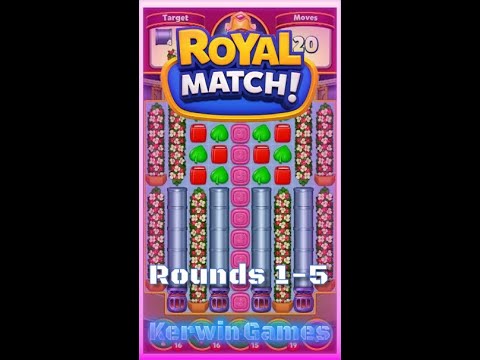 Royal Match Royal League Round 1 2 3 4 5 - No Boosters Gameplay