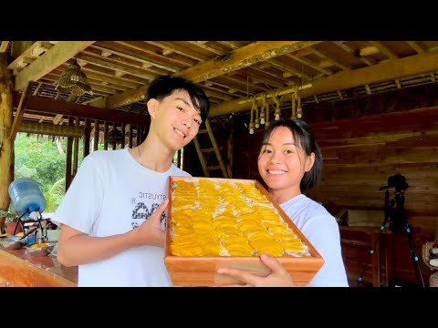 Making mango float with my brother | Nonchalant Vs Overacting | Philippines with English Subtitle