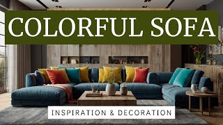 Colorful Sofa Ideas for a Cozy Living Room | Interior Design Tips 2024