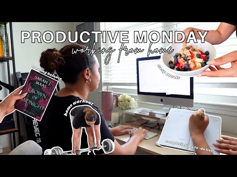 MONDAY VLOG *very productive start to the week* 💻☕️ l Working from home, to-do list + a balanced day