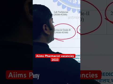 AIIMS Pharmacist vacancies 2023